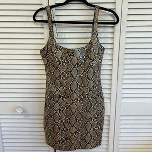 Zara Snake Print Bodycon Dress